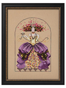 Схема для вышивания MIRABILIA "Мечтательница". Арт MD198