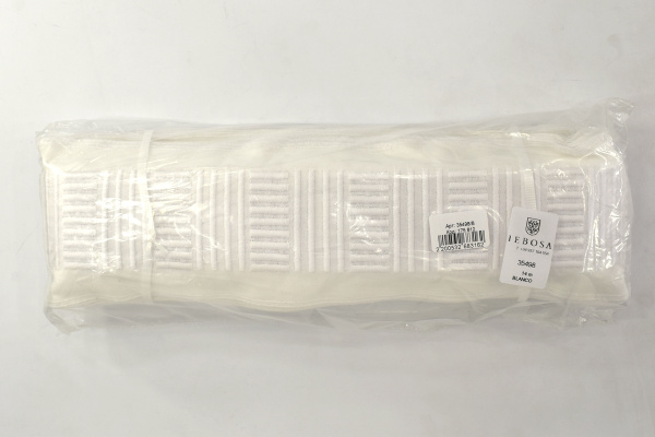 Шитье-вышивка на батисте, прошва, 95 мм, цвет белый. Арт 35498/B