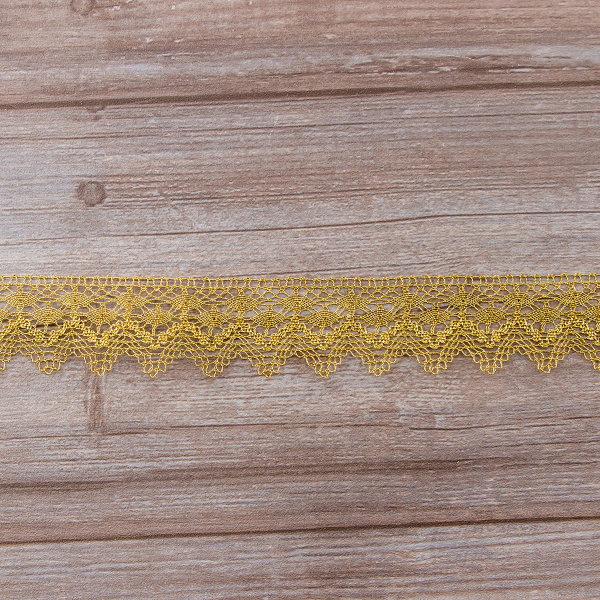 Кружево, 42 мм, золотой. Арт 3206/28