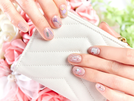 Слайдеры для дизайна ногтей, 25 шт. в картонном прикассовом стенде. Арт N4387