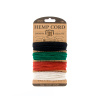 Шнуры на блистере HEMPTIQUE #20 - 1 мм, 4 цвета по 9,1 м. Арт HC20PR                  
