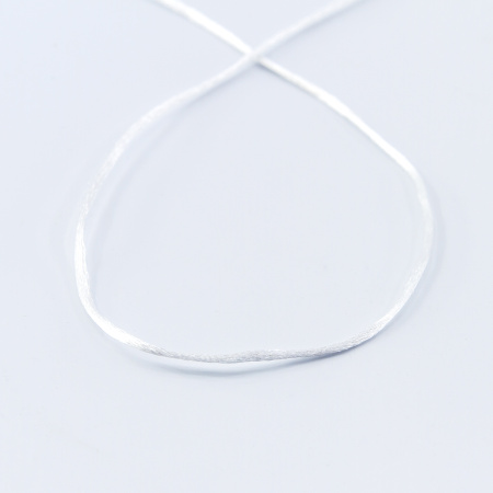 Шнур атласный SAFISA 1,5 мм, 25 м, цвет 02, белый. Арт 470-02                  