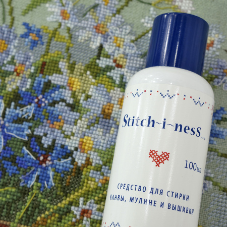 Средство "Stitch-i-nesS" для стирки канвы, мулине, вышивки, 100 мл. Арт 006100