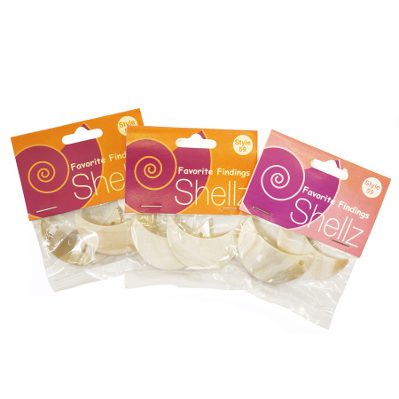 Подвеска "Shellz" Natural Half Moon River Shell Dangles. Арт 1850 00059              