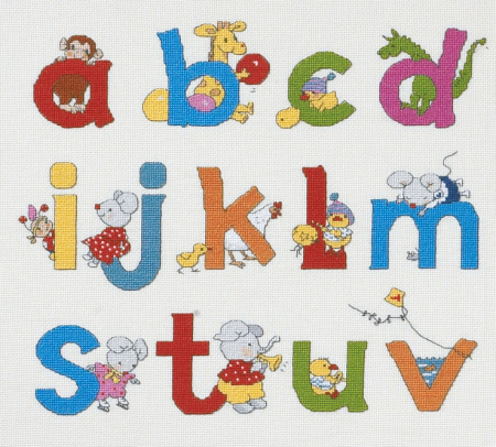 Набор для вышивания "Счастливые друзья - Алфавит". Арт 90-0397                 