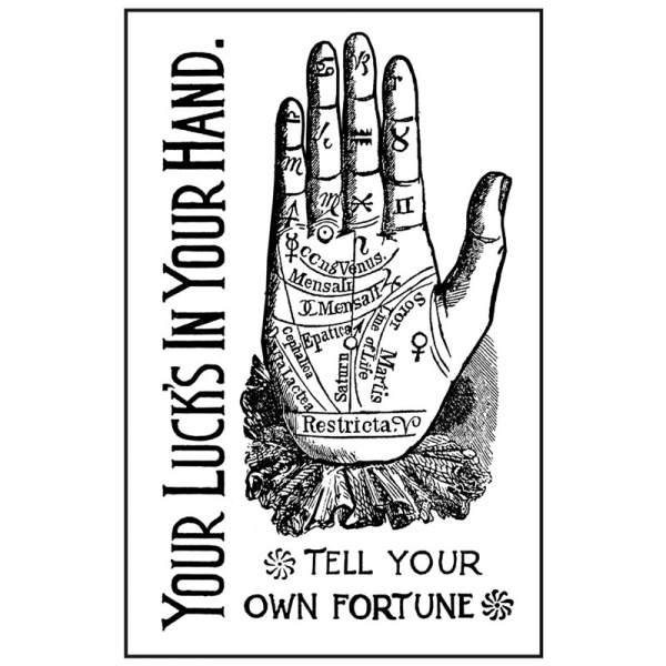 Штамп на резиновой основе HD "Рука алхимика". Арт WTKCC138