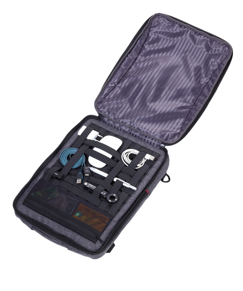 Деловой рюкзак TROIKA для зарядки электронных устройств. Арт RUC70/GY