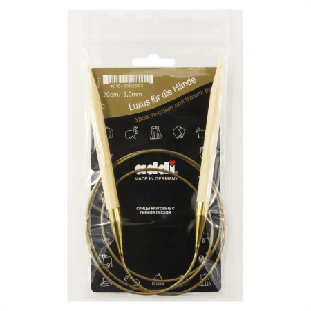 Спицы, круговые, бамбук addiNature BAMBOO №9, 120 см. Арт 555-7/9-120