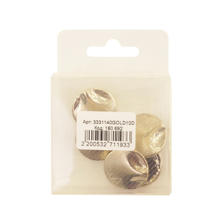 Пуговица DISBOTON, размер 40 цвет C/GOLD1 D 079. Арт 3331140GOLD10D