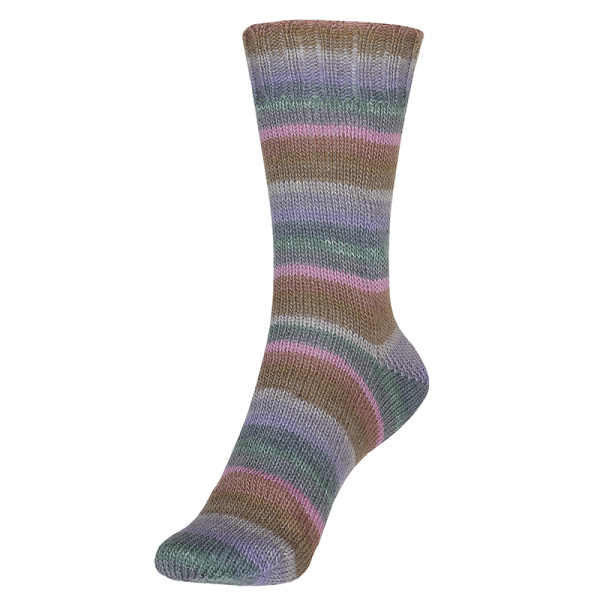 Пряжа Fortissima Socka 4-fach color, 75% шерсть, 25% полиамид, 420 м, 100 г. Арт 90028-2432