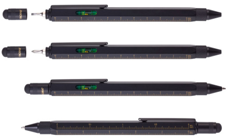 Ручка шариковая TROIKA многофункциональная "CONSTRUCTION". Арт PIP20/BG