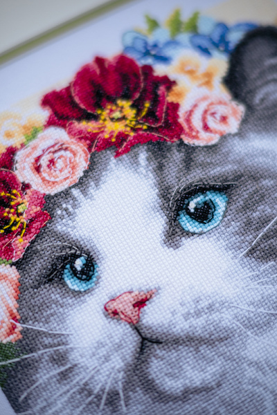 Набор для вышивания "Цветочный венок на Рэгдолле". Арт PN-0191866