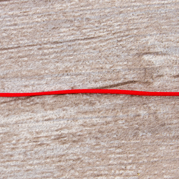 Шнур атласный мини-рулон, 1,5 мм, 4,5 м, цвет 14, красный. Арт P00470-1,5мм-14         