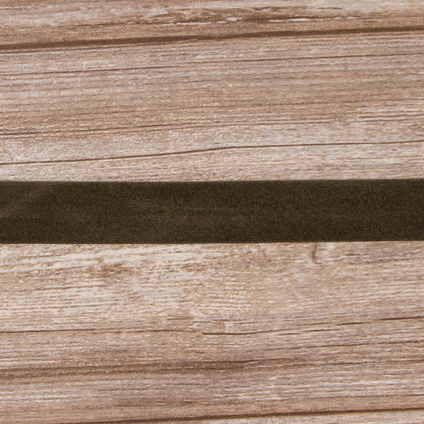 Косая бейка атласная 30 мм, 25 м, цвет 68, темно-серый. Арт 6260-30мм-68            