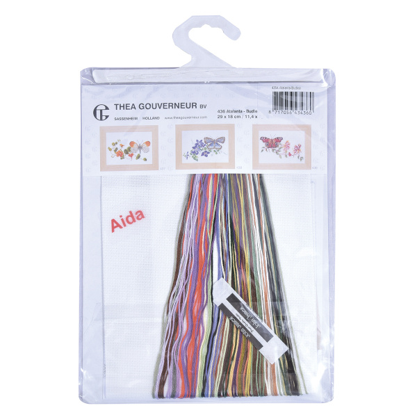 Набор для вышивания "Бабочка-Buddleja", канва аида 18 ct . Арт 436A                    